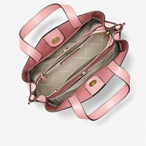 Emilia Small Pebbled Leather SatchelColor: ROSESize: ONE SIZE - Picture 5 of 5